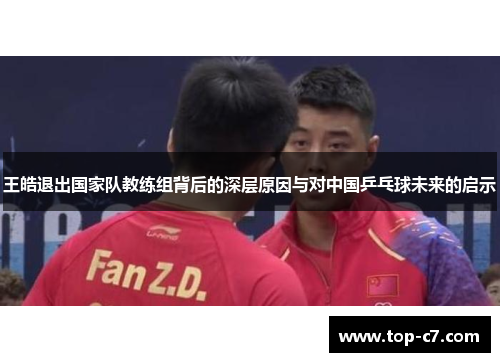 王皓退出国家队教练组背后的深层原因与对中国乒乓球未来的启示
