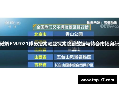 破解FM2021球员搜索谜题探索隐藏数据与转会市场奥秘